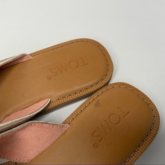 Toms Women's Rose Gold and Tan Sandals - Picture 4 of 9